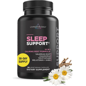 Livingood Daily Sleep Support - 5Mg Melatonin (60 Capsules) - Suppviv