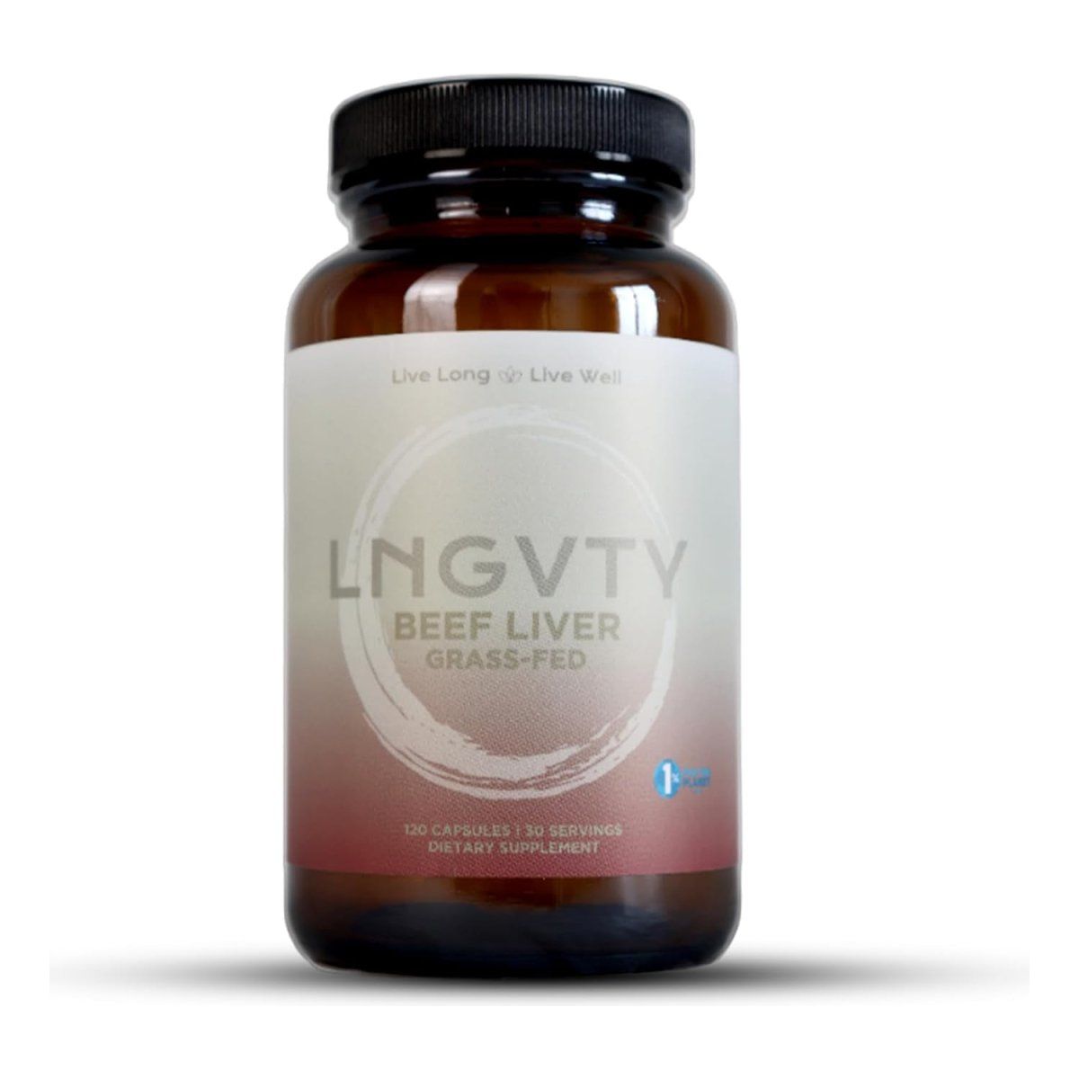 LNGVTY Grass Fed Desiccated Beef Liver Capsules (120 Pills, 750Mg Each) - Suppviv