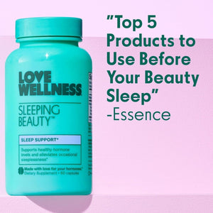 Love Wellness Sleeping Beauty - Promotes Restful Sleep, Relaxation & Calmness 60 Count - Suppviv