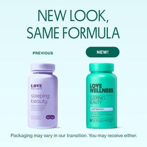 Love Wellness Sleeping Beauty - Promotes Restful Sleep, Relaxation & Calmness 60 Count - Suppviv