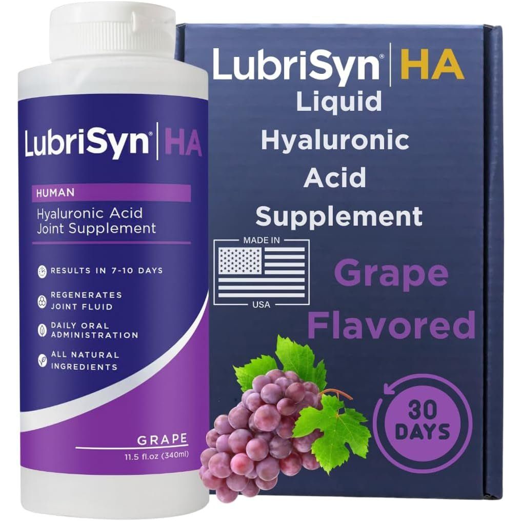 Lubrisynha Joint Supplement, Grape Flavor, 11.5Oz – Promotes Healthy Joint Function, Made in USA, 100% Vegan - Suppviv
