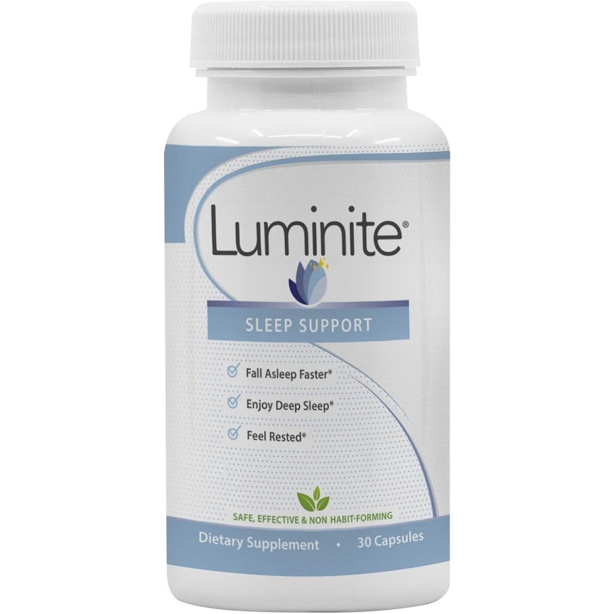 Luminite Sleep Support - Nighttime Sleep Aid Supplement 30 Count - Suppviv
