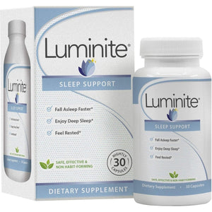 Luminite Sleep Support - Nighttime Sleep Aid Supplement 30 Count - Suppviv