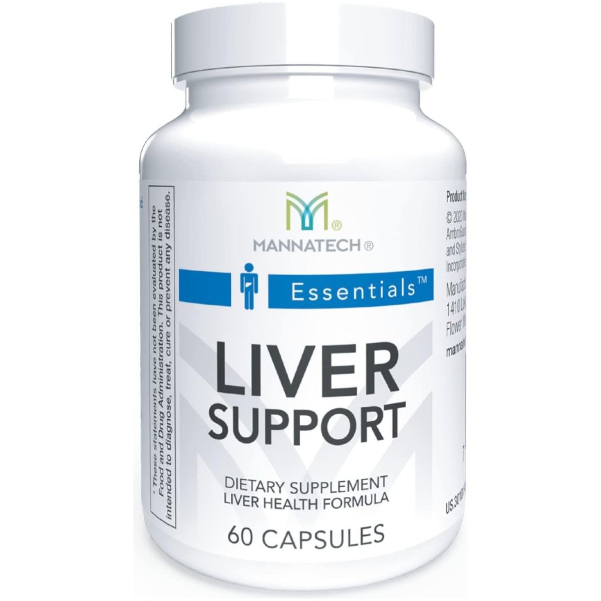 Mannatech Liver Support 60 Capsules - Liver Detox & Cleanse - Suppviv