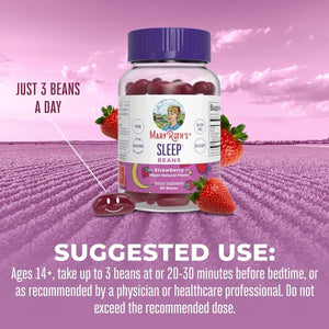 Maryruth Organics Melatonin Vita - Beans for Adults | Relaxation & Sleep Support 90 Count - Suppviv