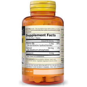 MASON NATURAL Melatonin 5 Mg with B6 and Calcium 60 Count - Suppviv