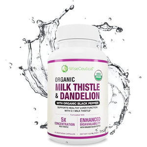 Max Absorption USDA Organic Milk Thistle Extract 2000Mg 60 Ct 1 PACK - Suppviv