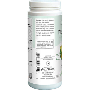 Maxi Health Lecithin & Bee Pollen - Brain, Energy and Digestion Support - 14 Oz Powder - Kosher - Suppviv