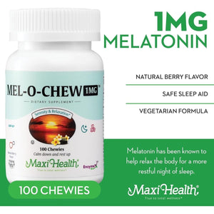 Maxi Health Mel - O - Chew Sleep Aid - 100 Chewies - Suppviv
