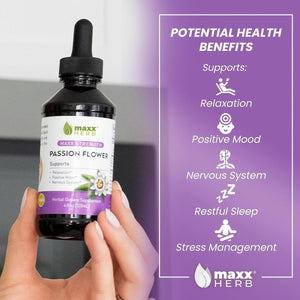 Maxx Herb Passion Flower Extract - 4 Oz Bottle (60 Servings) - Suppviv