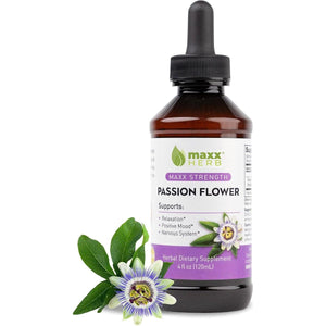 Maxx Herb Passion Flower Extract - 4 Oz Bottle (60 Servings) - Suppviv