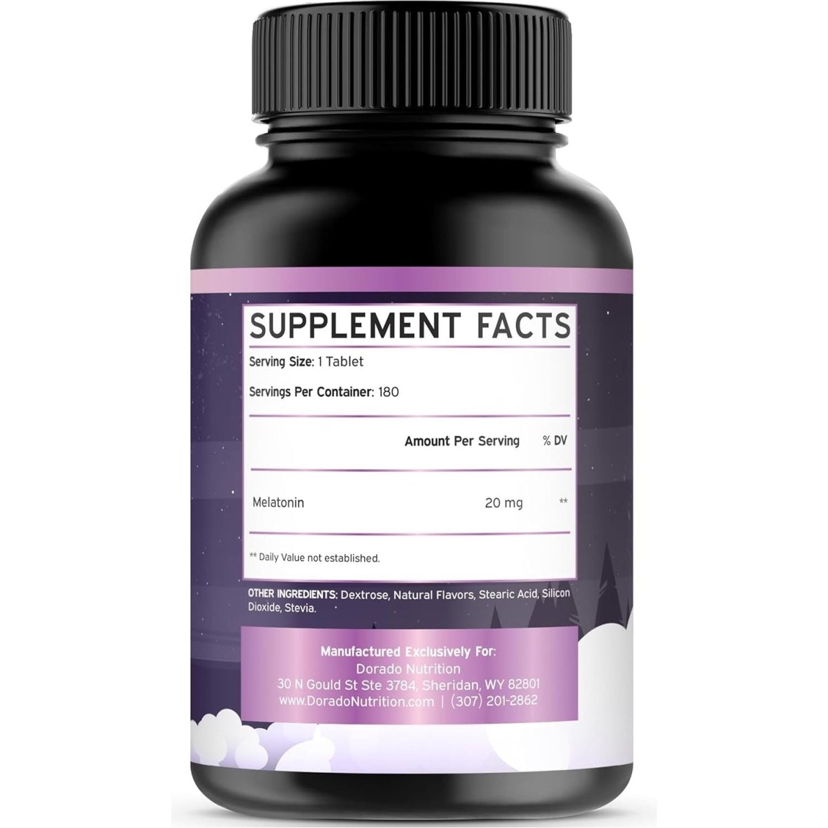 Melatonin 20Mg Tablets for Adults (180 Count) - Suppviv