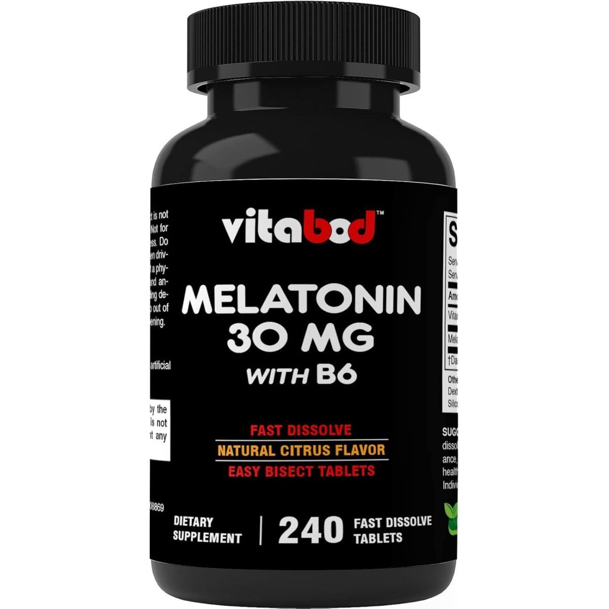 Melatonin 30Mg with B6 240 Fast Dissolve Tablets - Suppviv