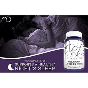 Melatonin Capsules - Natural Sleep Aid Supplement | 300Mcg | 120 Pills - Suppviv