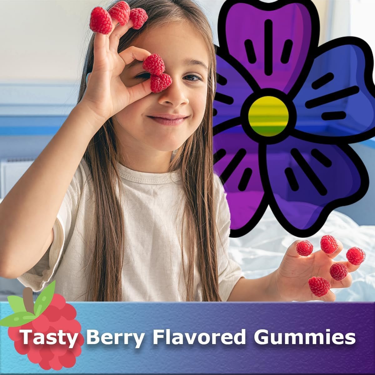 Melatonin Gummies 2.5Mg - Gummy Sleep Aid | Berry Flavor | 60 Count - Suppviv