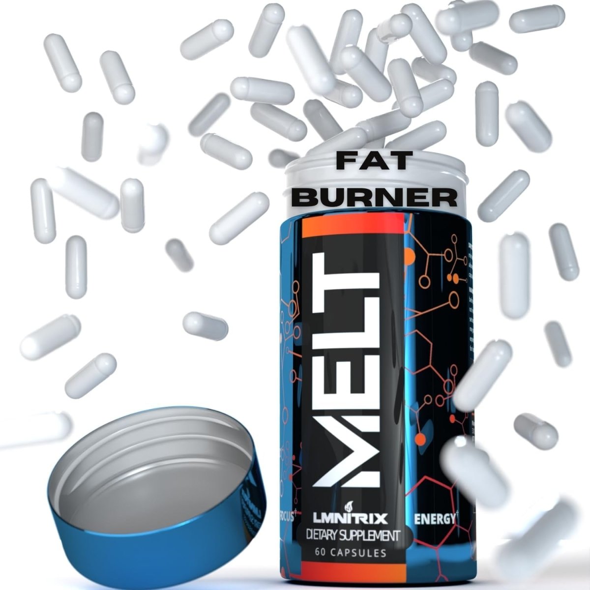 MELT - Best Thermogenic Fat Burner for Men & Women 60 Capsules - Suppviv