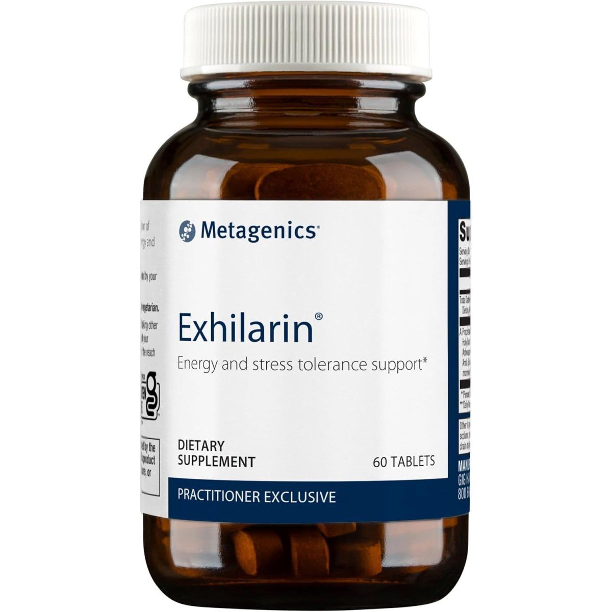Metagenics Exhilarin - Energy & Stress Tolerance Support* - 60 Tablets - Suppviv