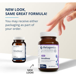 Metagenics - Metasleep Melatonin with Kava Sleep Supplement - 60 Capsules - Suppviv