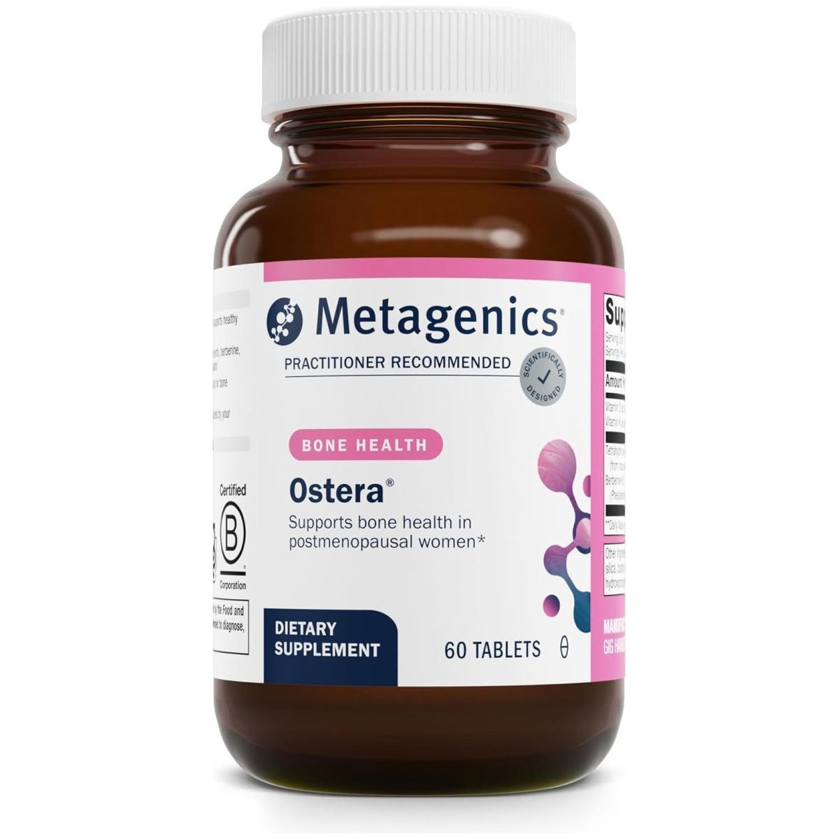 Metagenics Ostera - Healthy Bone Remodeling* - Bone Support Supplements for Women* 60 Tablets - Suppviv
