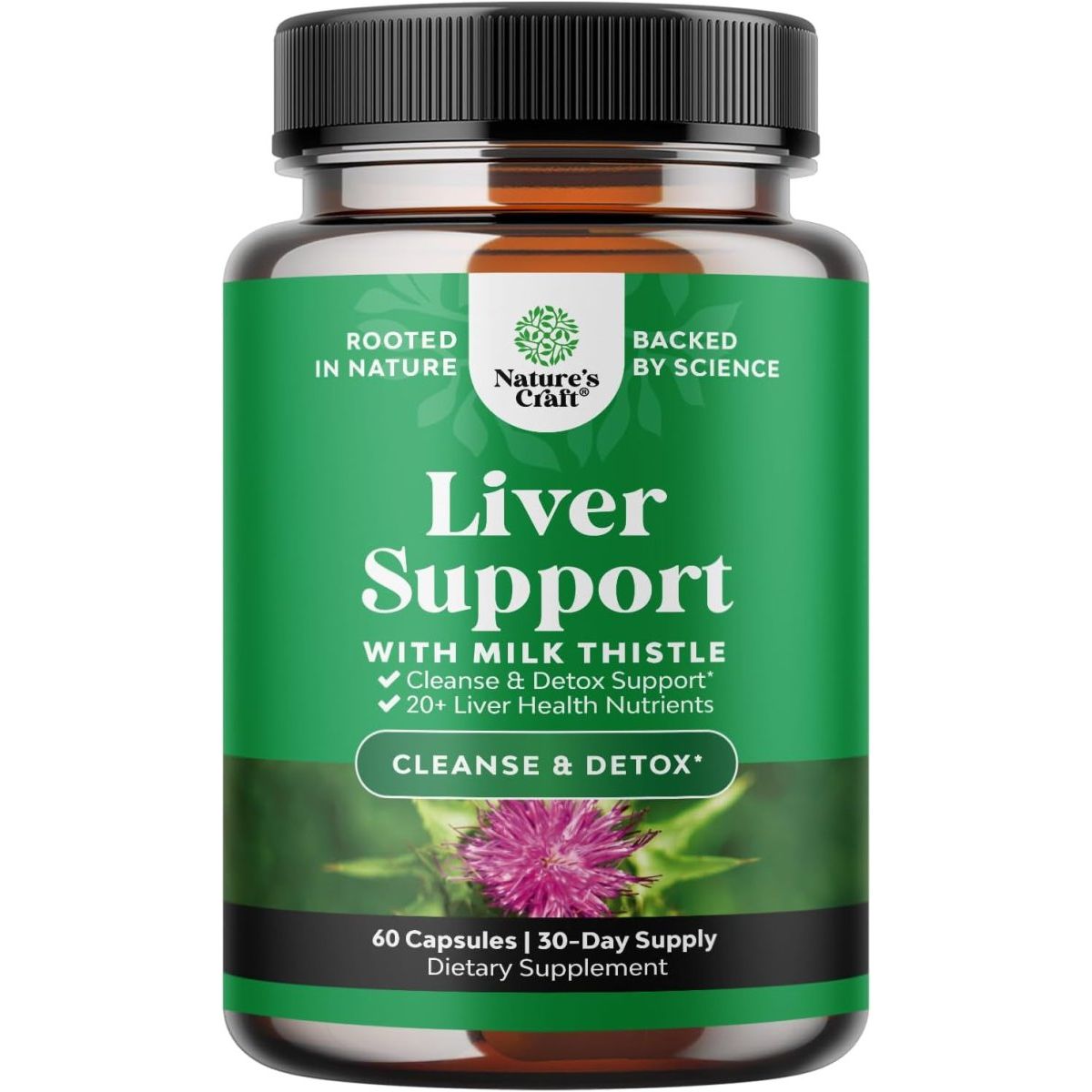 Milk Thistle Herbal Liver Support & Milk Thistle Extract 1 PACK - Suppviv