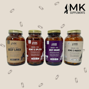 MK Supplements – Grass - Fed Heart & Spleen 3000 Mg,Immunity, Allergy Support,180 Capsules - Suppviv