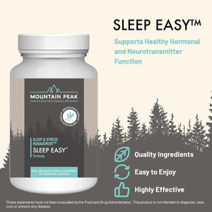 Mountain Peak Nutritionals Sleep Easy - Promoting a Relaxed & Calm Mood (60 Capsules) - Suppviv