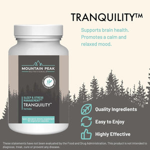 Mountain Peak Nutritionals Tranquility Formula - Sleep & Stress Management (90 Capsules) - Suppviv