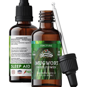 Mugwort Extract Liquid Drops – Organic Relaxation & Sleep Support Drops 2 Fl Oz - Suppviv