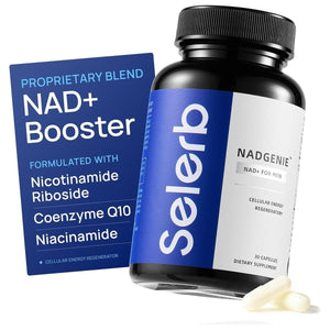 NAD+ Supplement for Men – Anti - Aging, Antioxidant, & Cellular Energy Support 30 Capsules, GMO Free - Suppviv