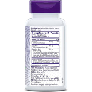 Natrol Acai Berry, Dietary Supplement, Antioxidant Protection & Defense,1,000 Mg Veggie Capsules, 60 Count - Suppviv