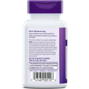 Natrol Melatonin 3 Mg - Supplement for Restful Sleep 60 Tablets - Suppviv