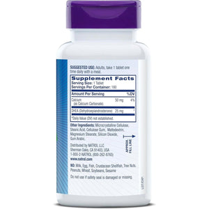 Natrol Mood & Stress DHEA 25Mg with Calcium Supplement 180 Tablets, 180 Day Supply - Suppviv