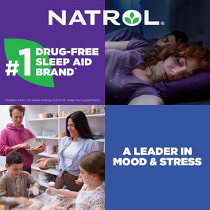 Natrol Mood + Stress High Absorption Night Magnesium Carbonate & Glycinate 325Mg - Suppviv