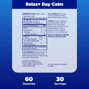 Natrol Mood+ Stress Relax+ Day Calm Gummies 60 Count, 60 Day Supply - Suppviv