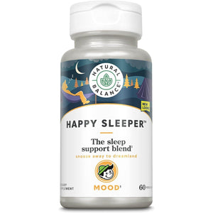 Natural Balance Happy Sleeper Supplement - With Melatonin 60 Capsules - Suppviv