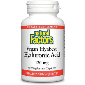 Natural Factors - Hyabest Hyaluronic Acid, Supports Healthy Joints & Skin, 60 Vegetarian Capsules - Suppviv