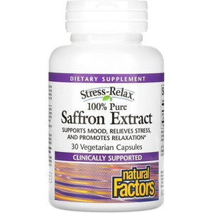 Natural Factors Stress - Relax Affron Saffron Extract 28 Mg, 30 Capsules - Suppviv