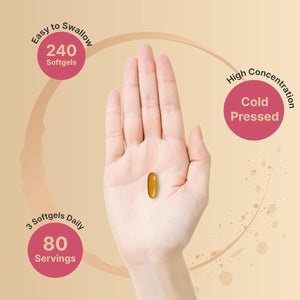 Naturebell Sunflower Lecithin 2,400Mg, 240 Softgels | Rich in Phosphatidyl Choline - Suppviv