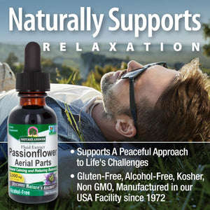 Nature'S Answer Passion Flower - Liquid Herbal Tincture Supplement Drops 1Oz - Suppviv