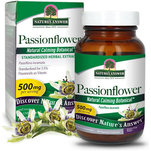 Nature'S Answer Passion Flower - Natural Calming Botanical 60 Capsules - Suppviv