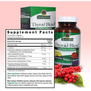 Nature'S Answer Thyroid Complete Liquid 90 Capsules 1 PACK - Suppviv