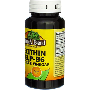 Nature'S Blend Lecithin Kelp - B6 with Cider Vinegar 100 Tabs - Suppviv