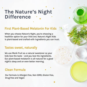 Nature'S Night Kids - Plant Based Melatonin 1MG (60 Tablets) - Suppviv