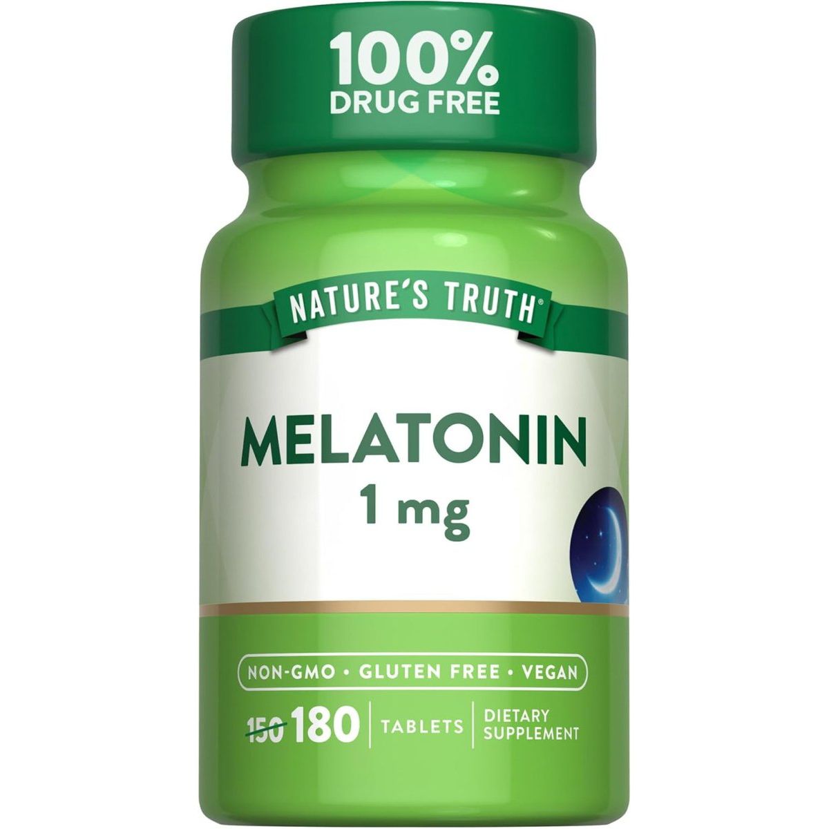 Nature'S Truth Melatonin 1 Mg | 180 Tablets - Suppviv