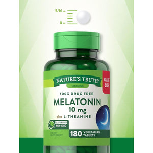 Nature'S Truth Melatonin Tablets | 10Mg - 180 Count - Suppviv