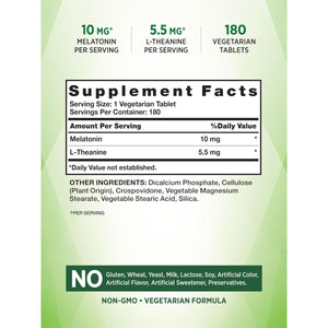 Nature'S Truth Melatonin Tablets | 10Mg - 180 Count - Suppviv