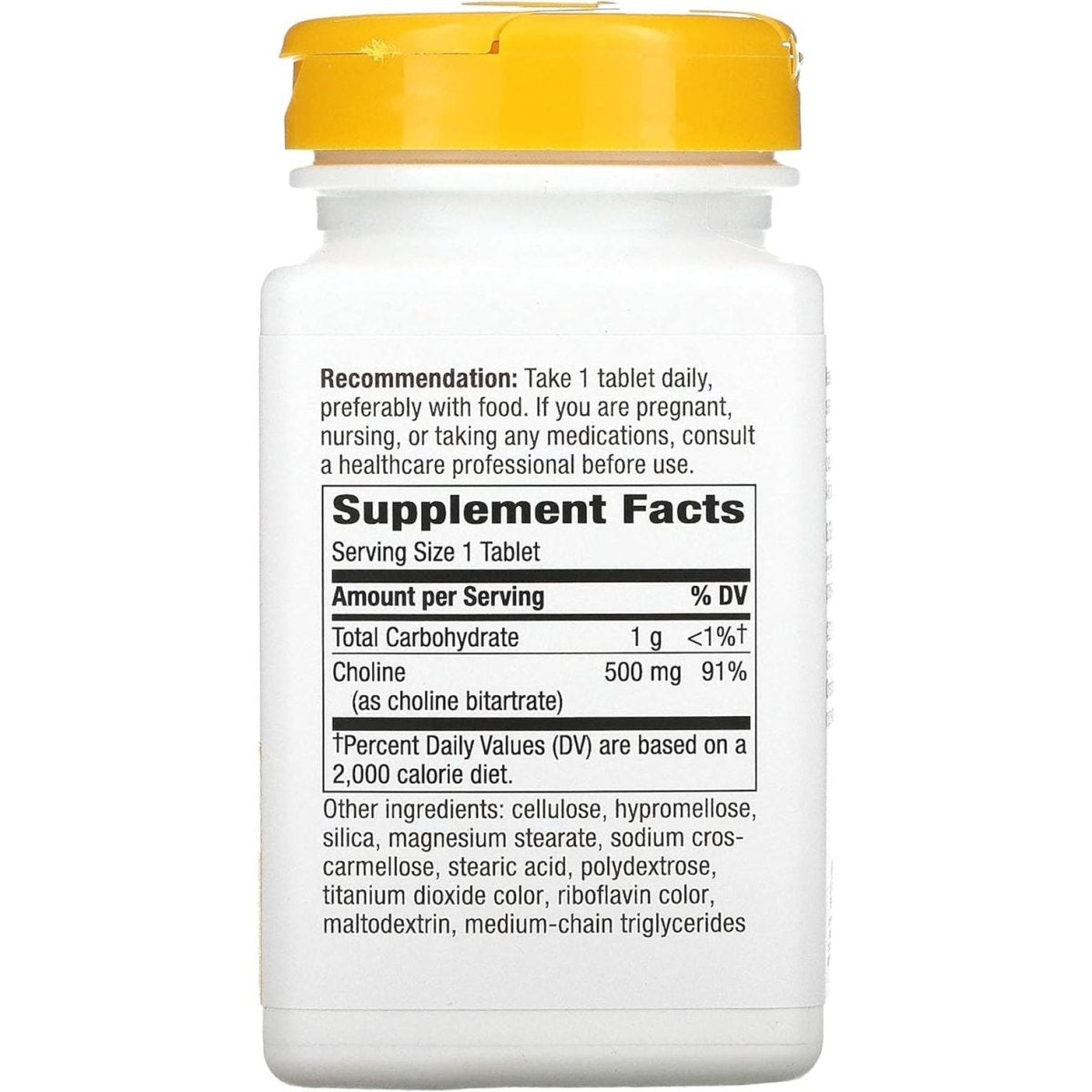 NATURES WAY 500Mg 100 Tb Choline, 100 CT - Suppviv