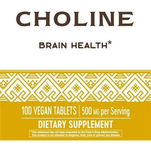 Nature'S Way Choline, 500 Mg, 100 Tablets, Pack of 2 - Suppviv