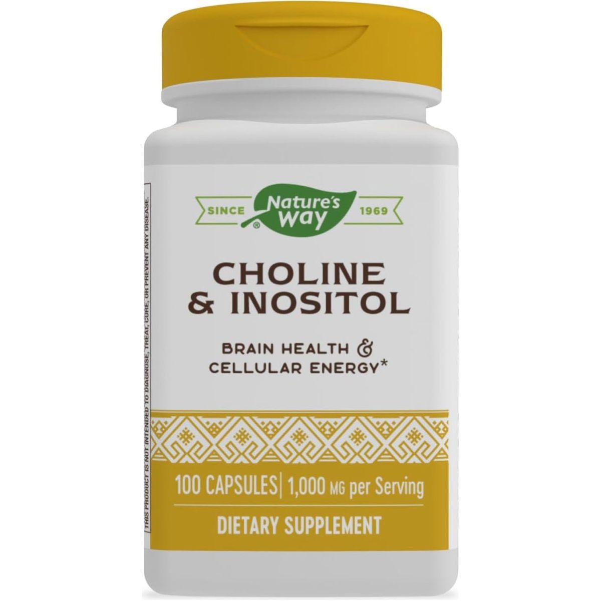 Nature'S Way Choline & Inositol - 1,000 Mg - Supports Brain Health & Cellular Energy* 100 Capsules - Suppviv
