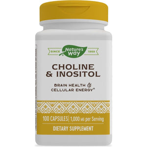 Nature'S Way Choline & Inositol - 1,000 Mg - Supports Brain Health & Cellular Energy* 100 Capsules - Suppviv
